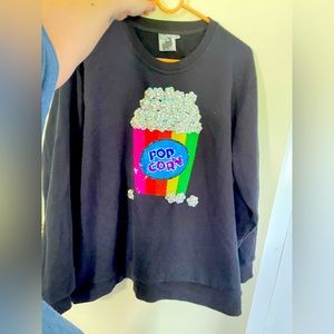 SOLD ❇️❇️Queen of Sparkles❇️❇️ Popcorn 🍿 Sweatshirt XL